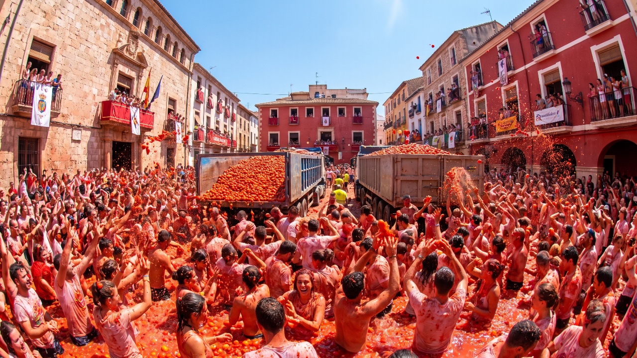 La Tomatina 2026 – Das weltgrößte Tomatenfest in Buñol, Spanien