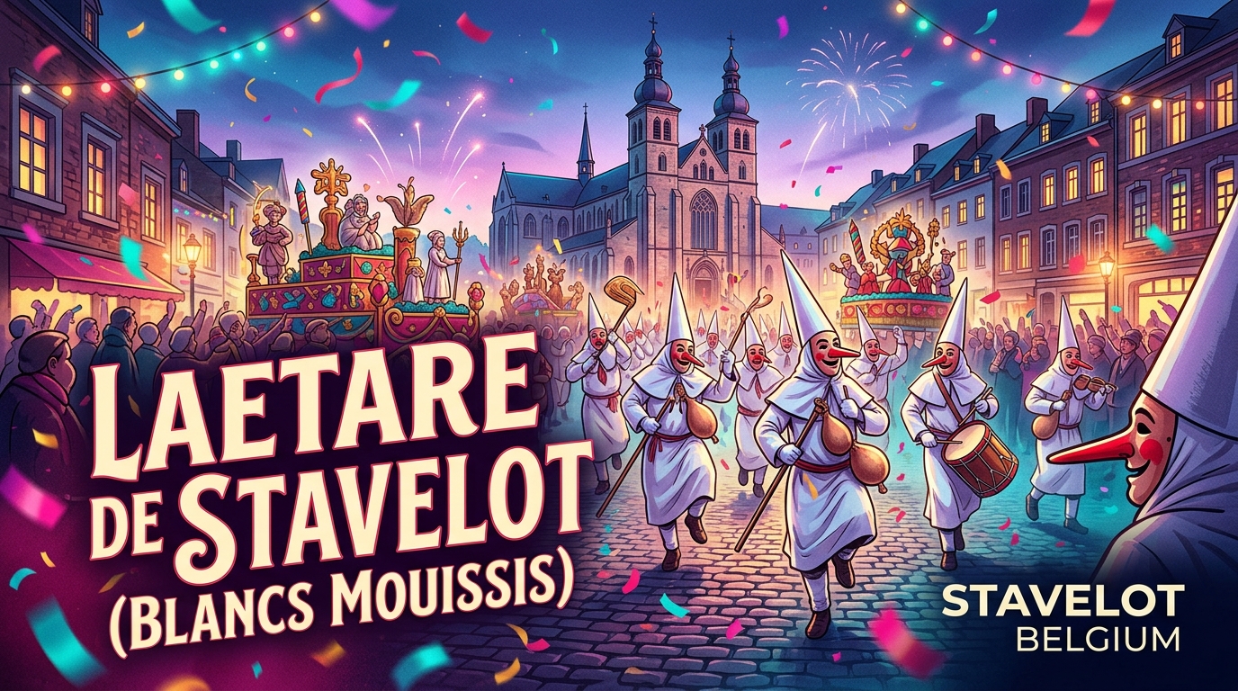 Laetare de Stavelot 2027: Carnival of the Blancs Moussis in Belgium