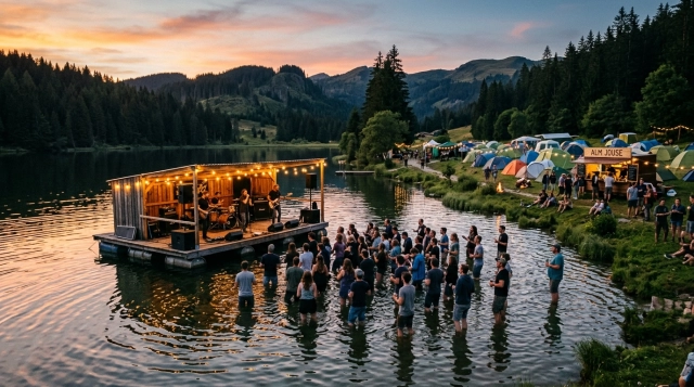 Lake on Fire Festival Waldhausen im Strudengau: Rock Camping Festival am See
