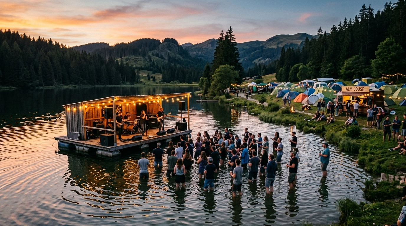 Lake on Fire Festival Waldhausen im Strudengau: Rock Camping Festival am See