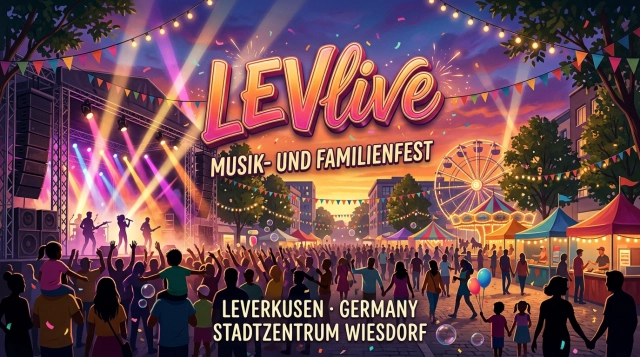 LEVlive 2027 Leverkusen – Musik- und Familienfest in Wiesdorf