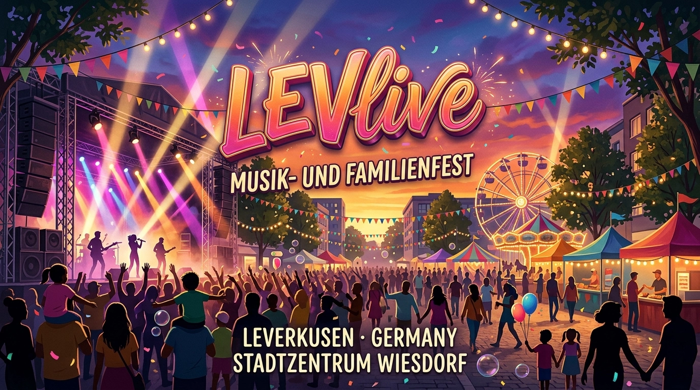 LEVlive 2027 Leverkusen – Musik- und Familienfest in Wiesdorf