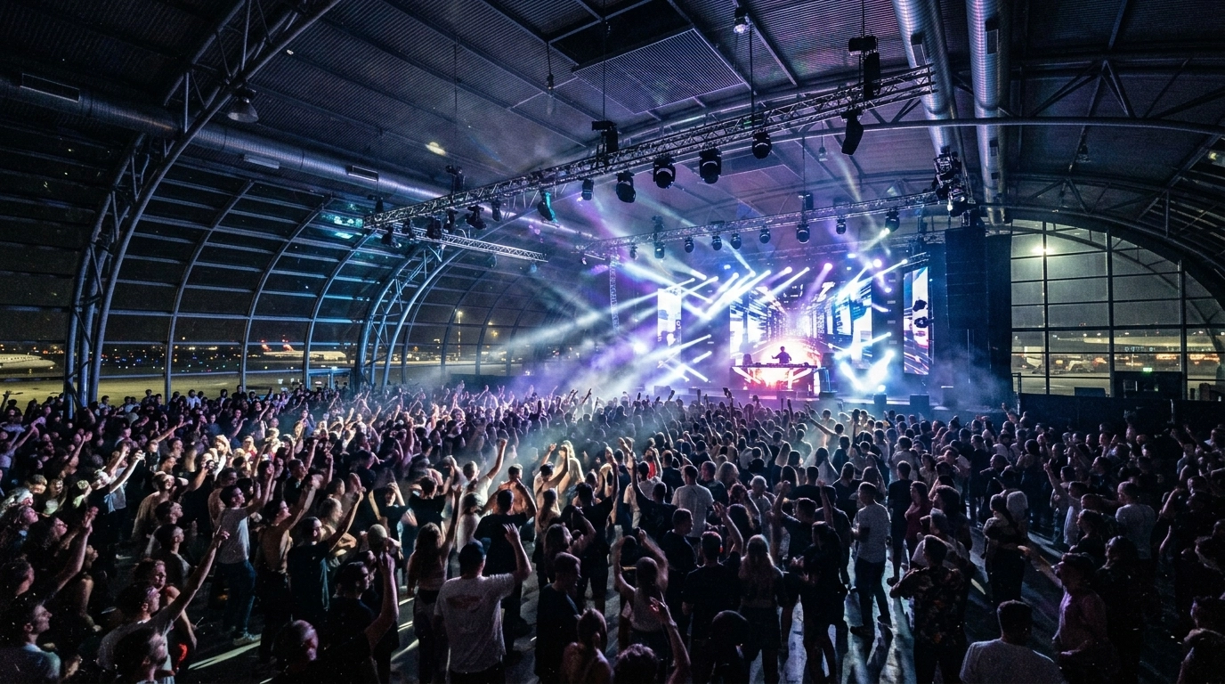 LINK Festival Liège Airport 2026: Techno im Flughafen Liège