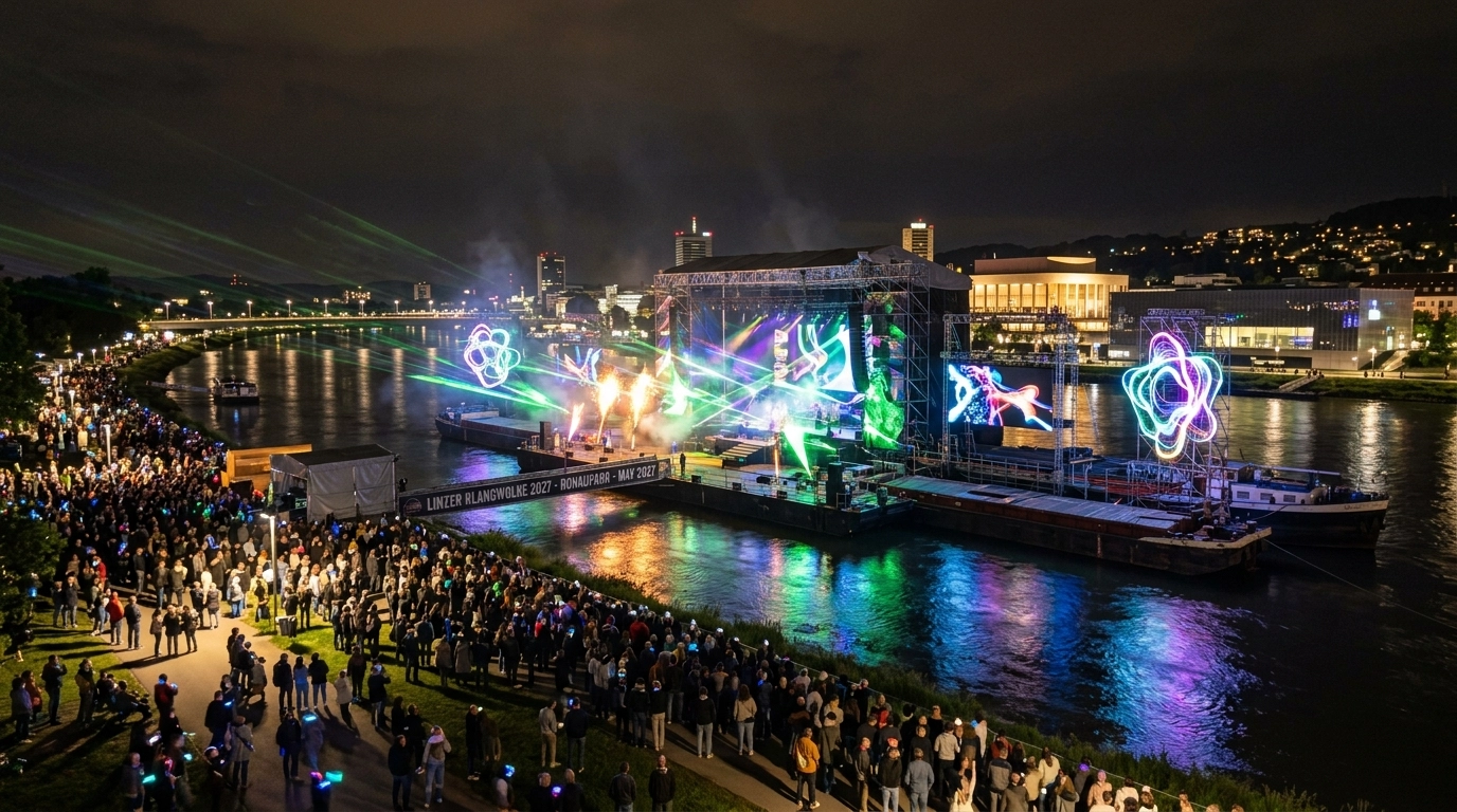 Linzer Klangwolke 2027: Open Air Spektakel im Donaupark