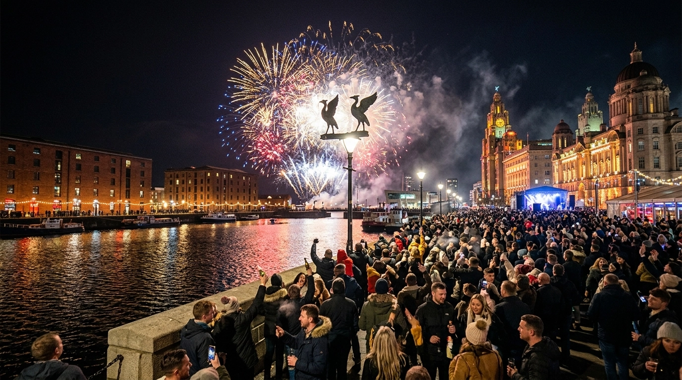 Silvester in Liverpool (Vereinigtes Königreich) 2026/2027: Feiern, Feuerwerk und Programm