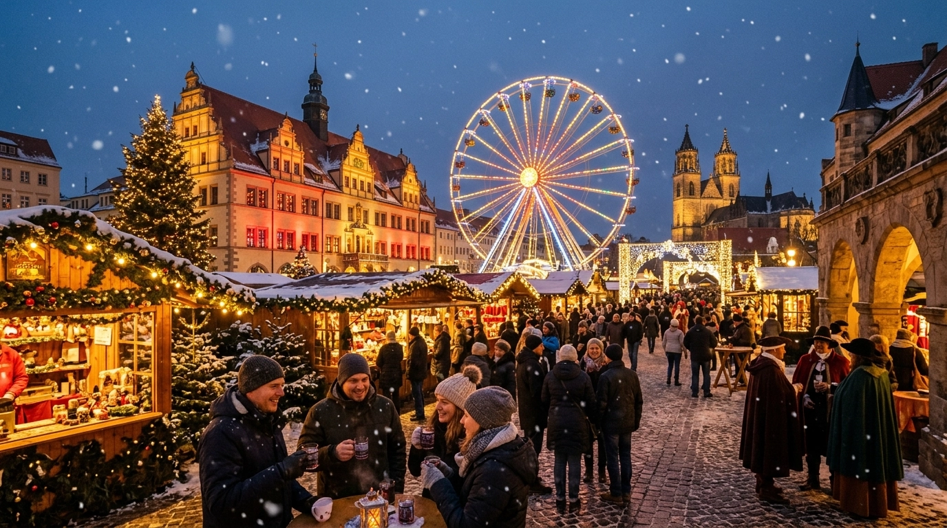 Magdeburger Weihnachtsmarkt 2026 – Lichterzauber & Kaiser Otto in Magdeburg