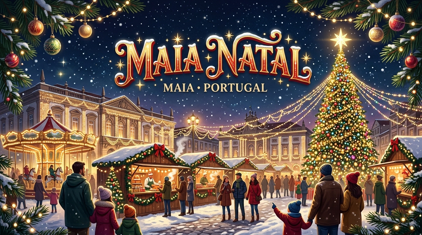 Maia Natal 2026-2027 – Weihnachtsmarkt & Lichter in Maia bei Porto