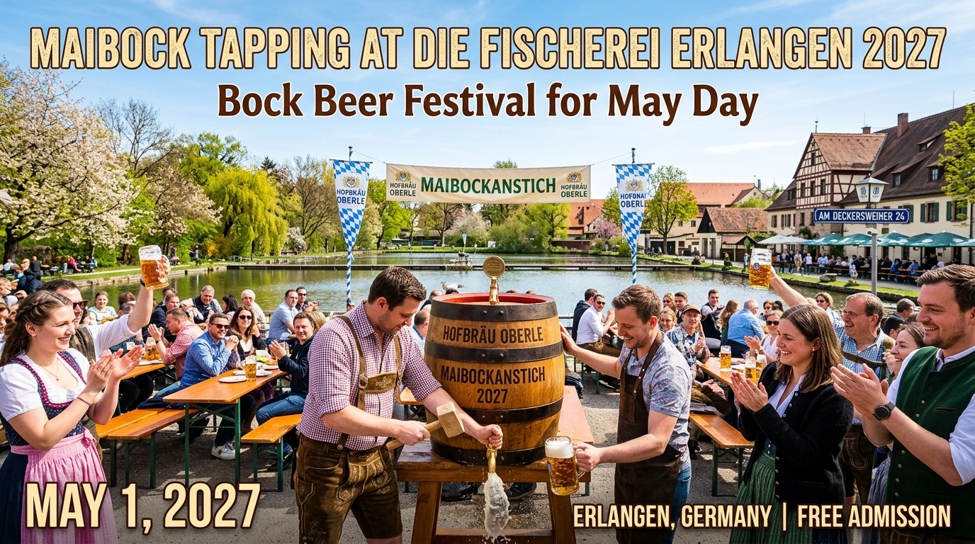 Maibockanstich Die Fischerei Erlangen 2027: Bockbierfest zum Maifeiertag