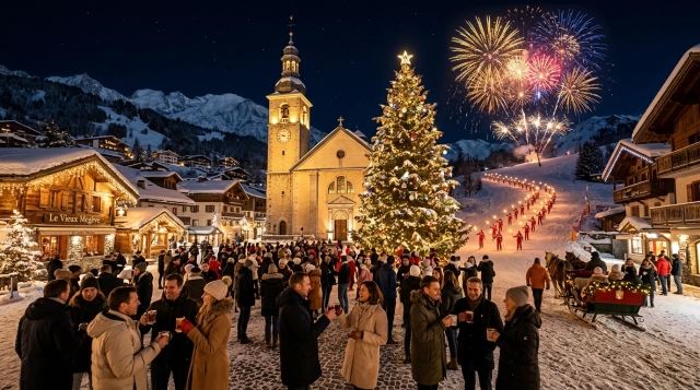 Silvester in Megève (Frankreich) 2026/2027: Feiern, Programm & Events