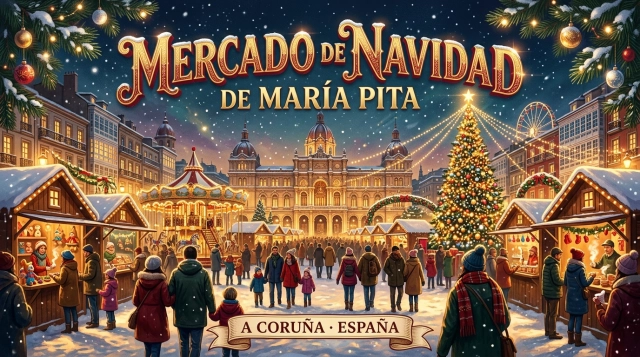 Praza do Nadal 2026/2027 – Weihnachten auf der Plaza de María Pita