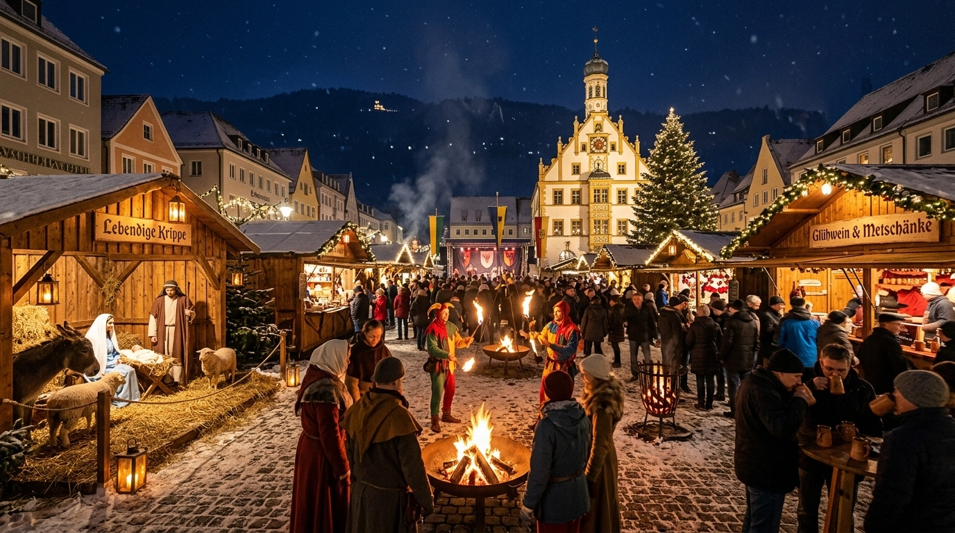 Mittelalterlicher Weihnachtsmarkt Neu-Ulm 2026 – Termine, Programm & Tipps in Bayern