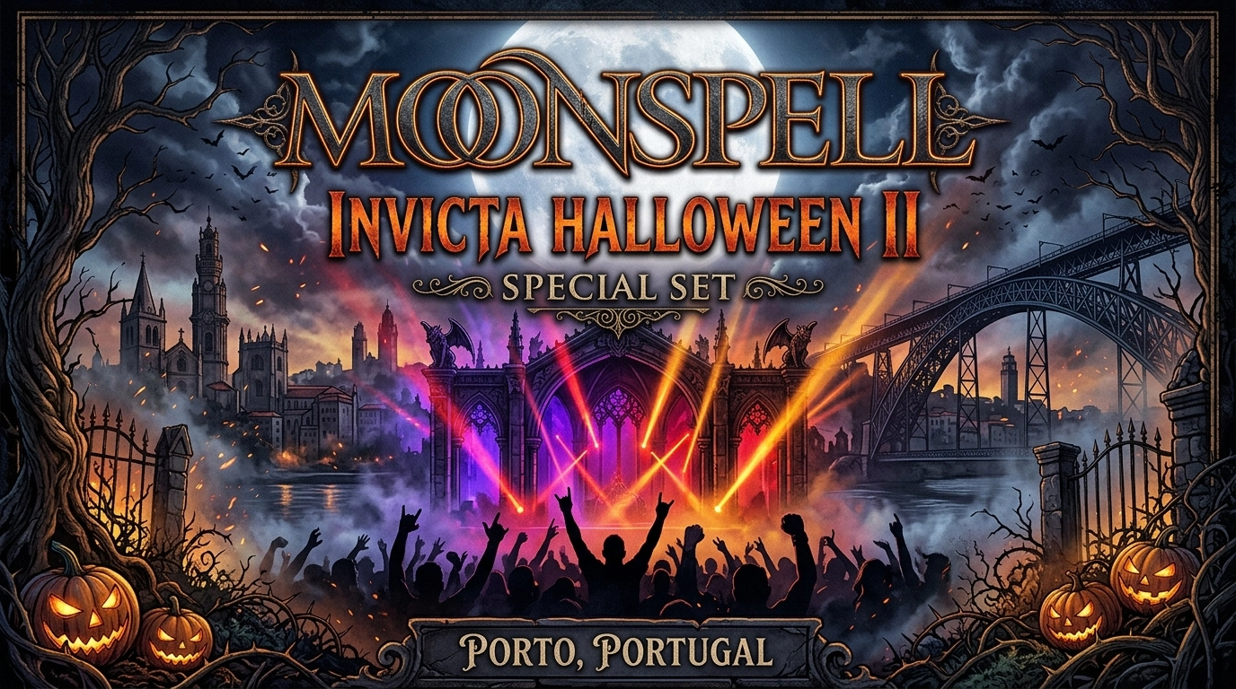 Moonspell – Invicta Halloween II Special Set 2026 – Gothic Metal in Porto