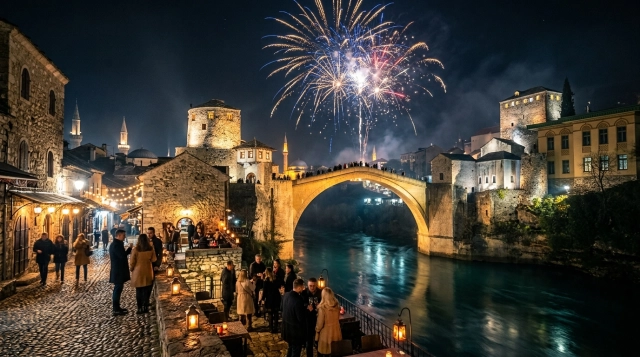 Silvester in Mostar 2026/2027 – Feiern an der Alten Brücke
