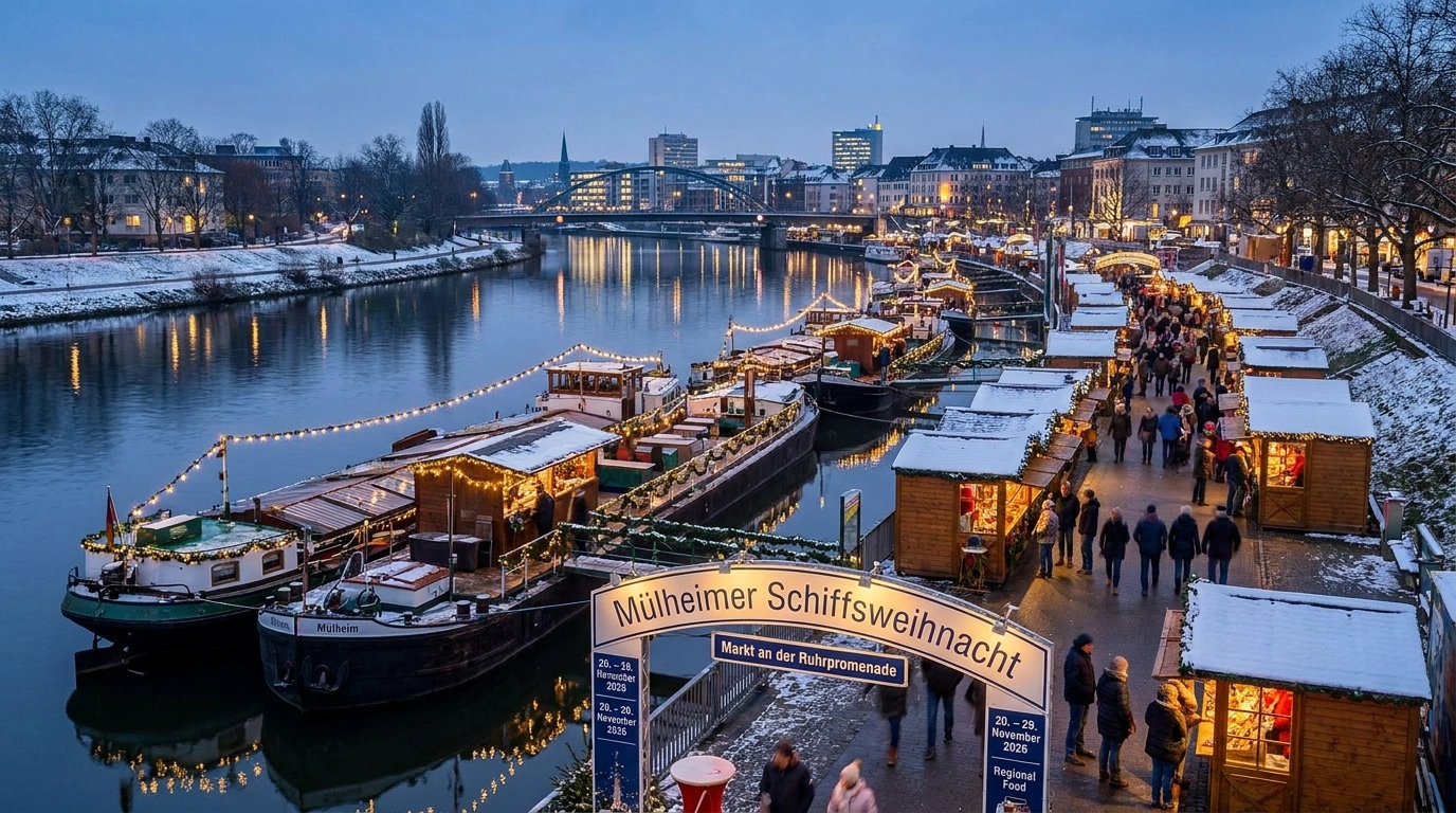 Muelheimer Schiffsweihnacht 2026 – Weihnachtsmarkt Schleuseninsel