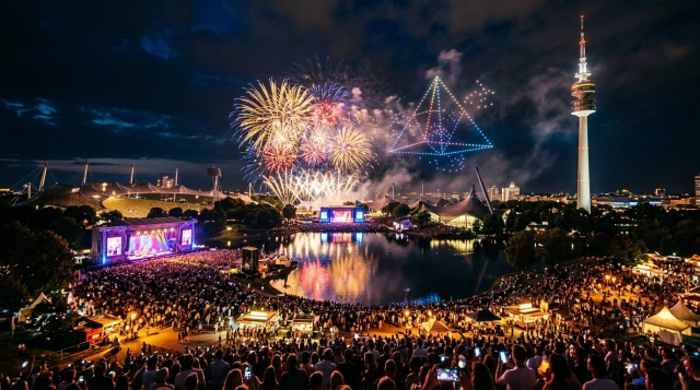 Münchner Sommernachtstraum 2027 – Open-Air Festival & Mega-Feuerwerk im Olympiapark