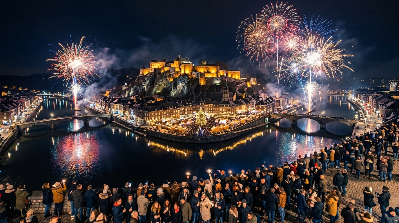 Silvester in Namur (Belgien) 2026/2027: Feuerwerk & Feiern