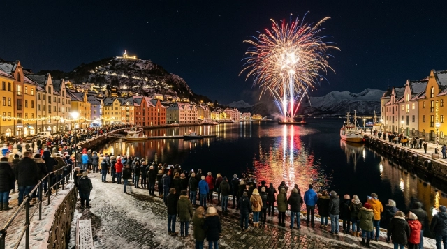 Silvester in Ålesund (Norwegen) 2026/2027: Feiern, Programm & Feuerwerk