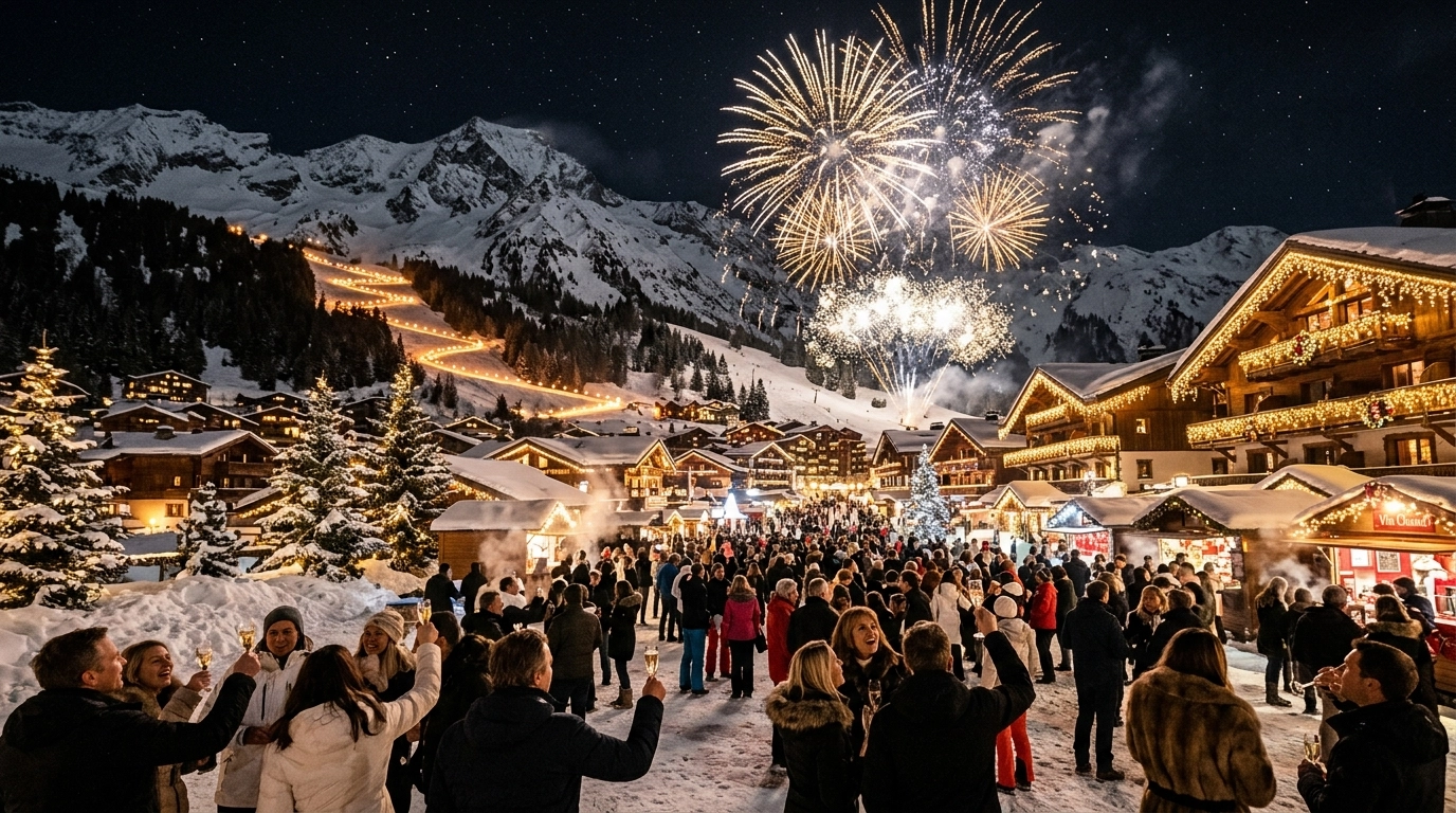 Silvester in Courchevel (Frankreich) 2026/2027: Feiern, Feuerwerk und Neujahrsprogramm