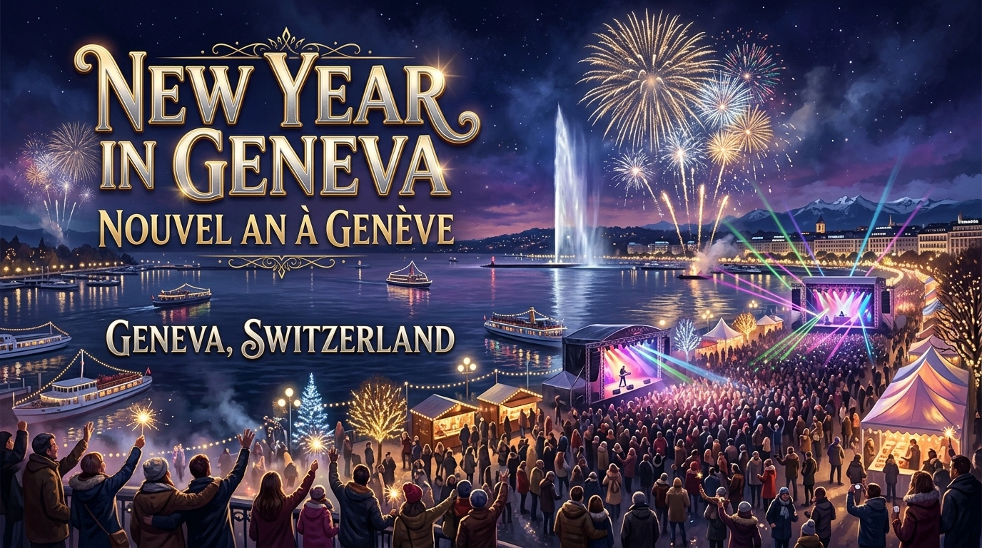 Silvester in Genf 2026/2027 – Kostenlose Seenacht & Club-Partys