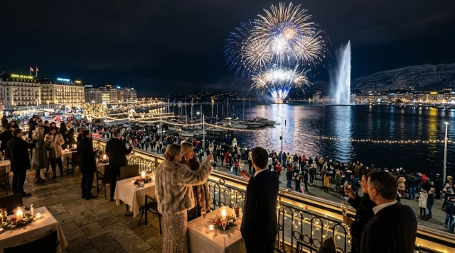 Silvester in Genf 2026/2027 – Feuerwerk, Galas und Seepromenade