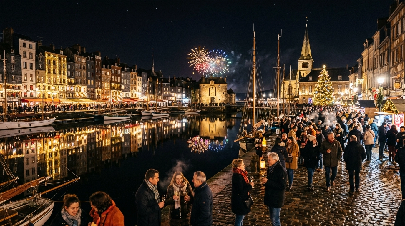Silvester in Honfleur (Frankreich) 2026/2027: Feiern, Programm & Tipps