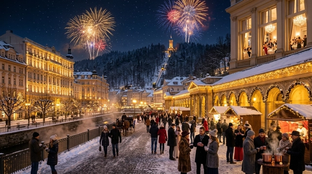 Silvester in Karlovy Vary (Tschechien) 2026/2027: Feiern, Programm und Wellnessurlaub
