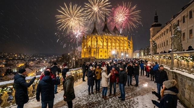 Silvester in Kutna Hora (Tschechien) 2026/2027: Feiern, Feuerwerk und Programm