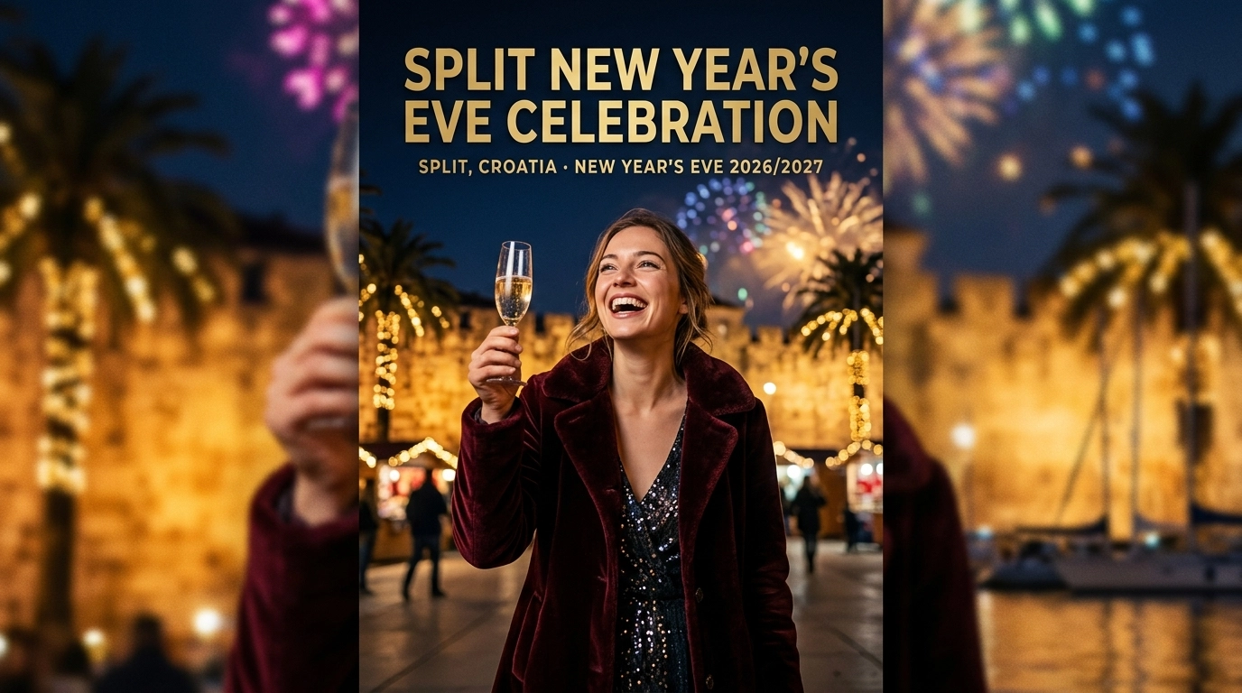 Silvester in Split 2026/2027: Neujahrsparty an der Riva