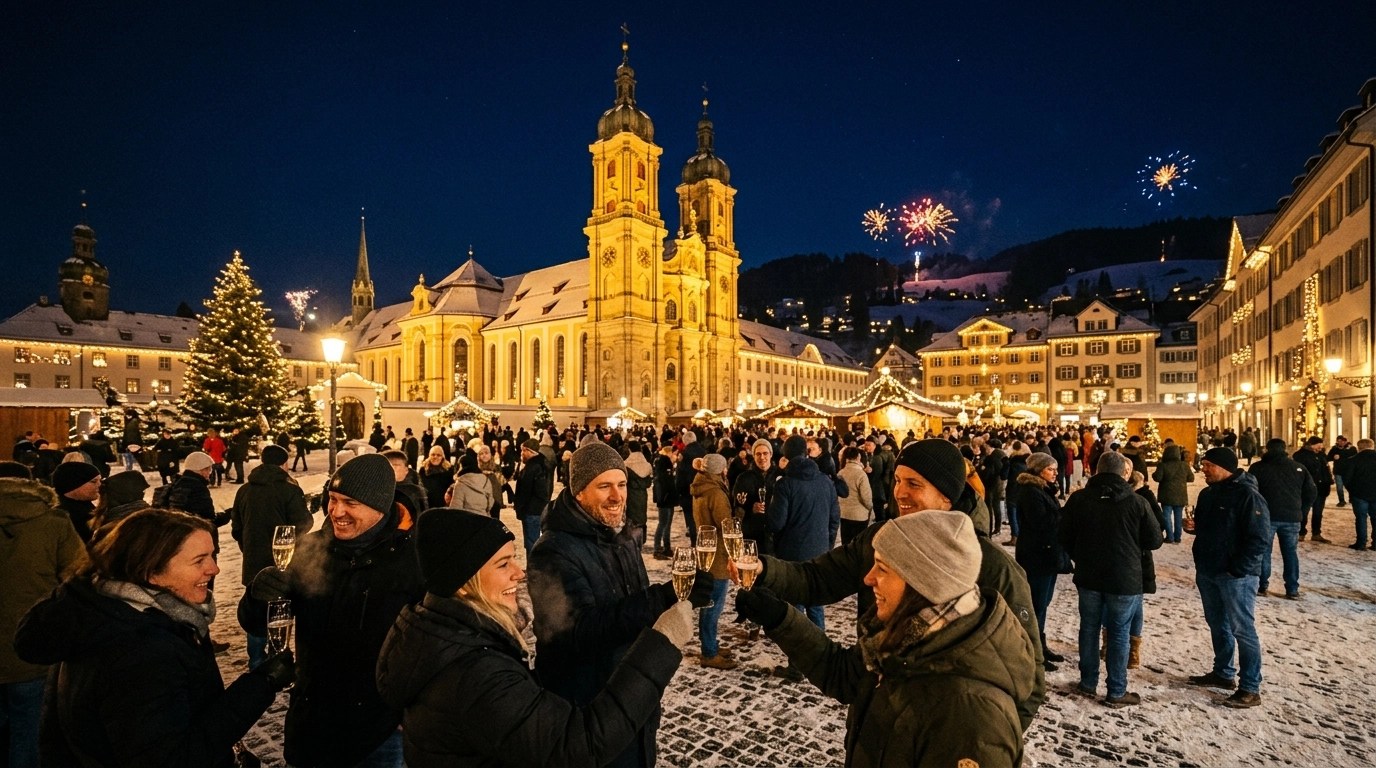 Silvester in St. Gallen (Schweiz) 2026/2027: Feiern, Programm & Events