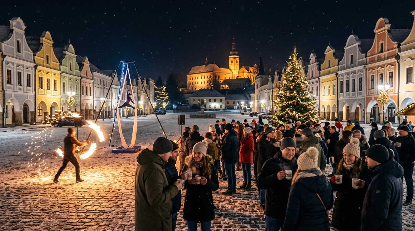 Silvester in Telc (Tschechien) 2026/2027 – Ruhige UNESCO-Feiern und Neujahrsprogramm