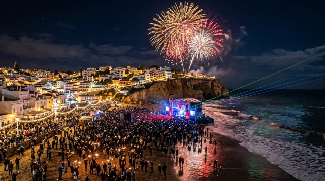 Silvester in Albufeira (Portugal) 2026/2027: Feiern, Feuerwerk und Programm