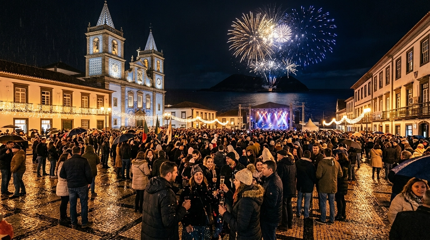 Silvester in Angra do Heroísmo (Portugal) 2026/2027: Feiern, Programm und Feuerwerk
