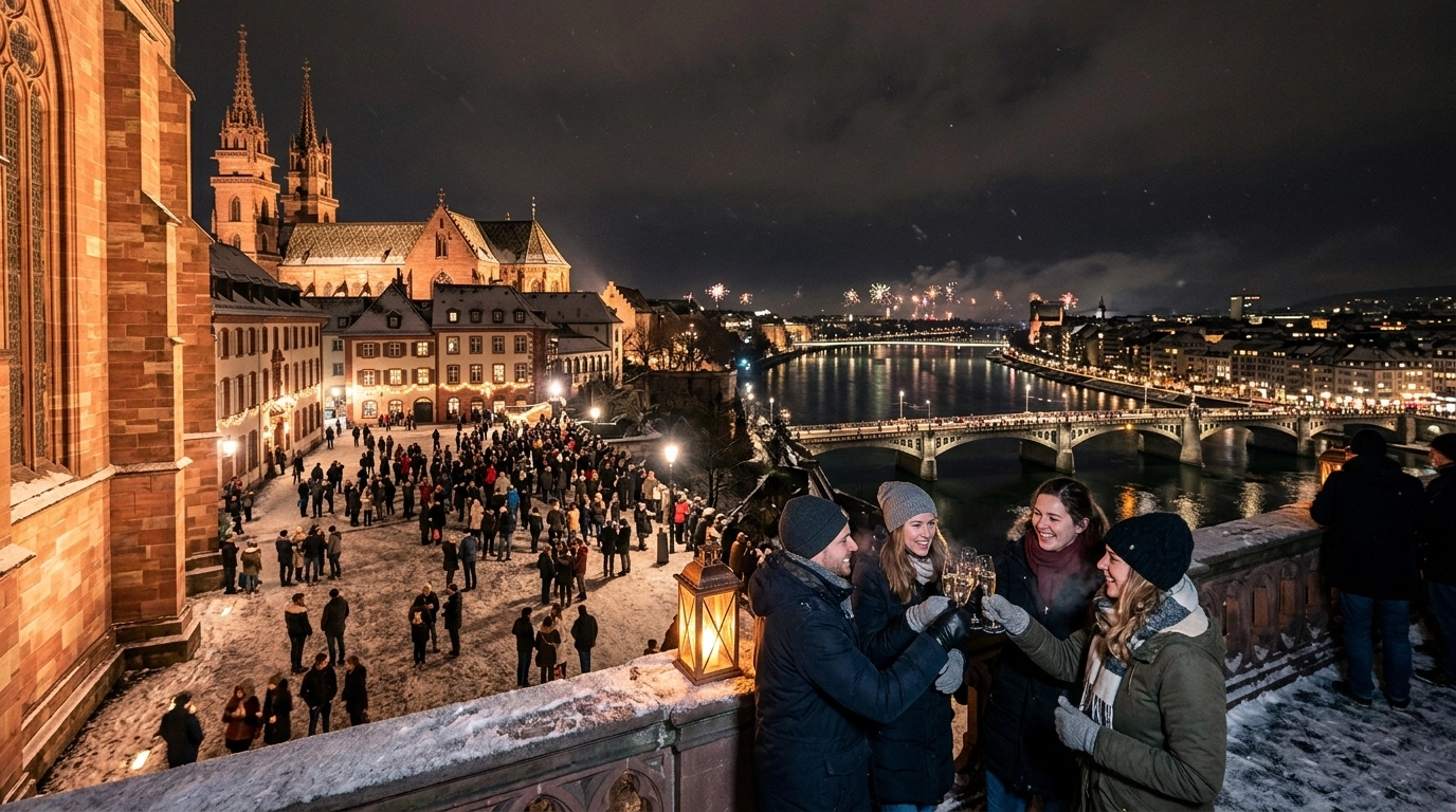 Silvester in Basel 2026/2027 – Feiern am Rhein und im Münster