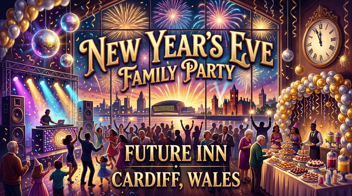 Silvester in Cardiff 2026/2027 – Family Parties, Clubs & Disco-Nächte