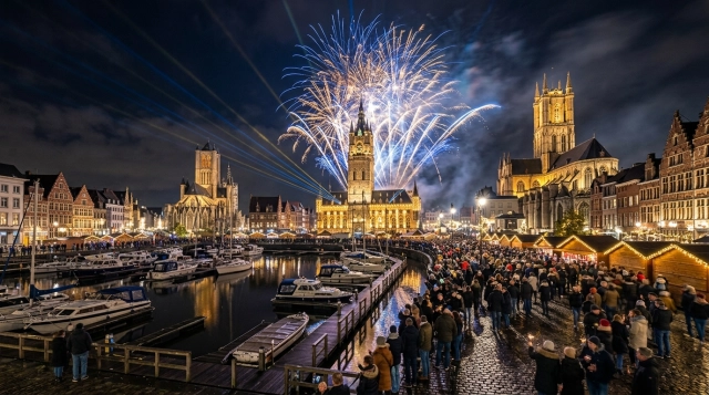 Silvester in Gent (Belgien) 2026/2027: Feuerwerk, Feiern & Programm