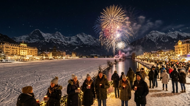 Silvester & Neujahr in Interlaken 2026/2027 – Feuerwerk, Programm und Feiern