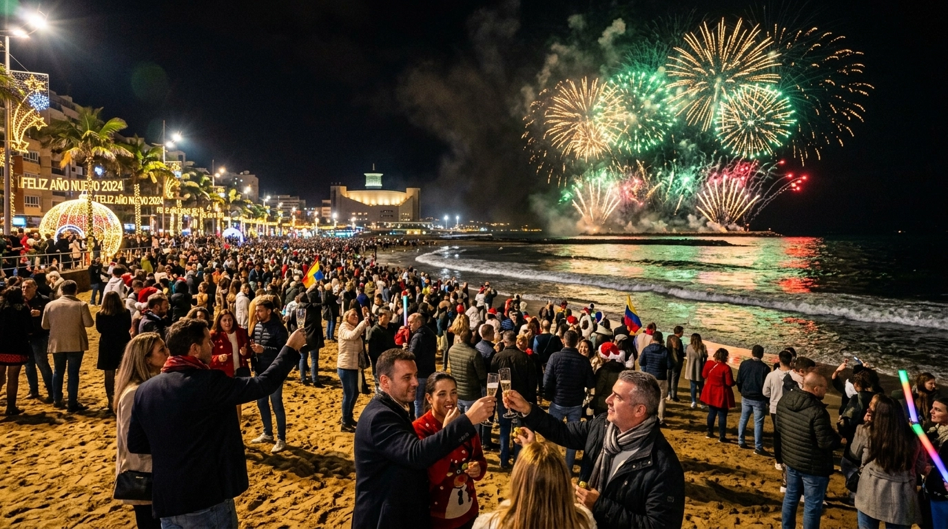 Silvester in Las Palmas de Gran Canaria (Spanien) 2026/2027: Feiern, Programm und Feuerwerk