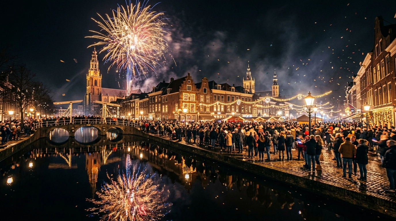 Silvester in Leiden (Niederlande) 2026/2027: Feiern, Programm & Feuerwerk
