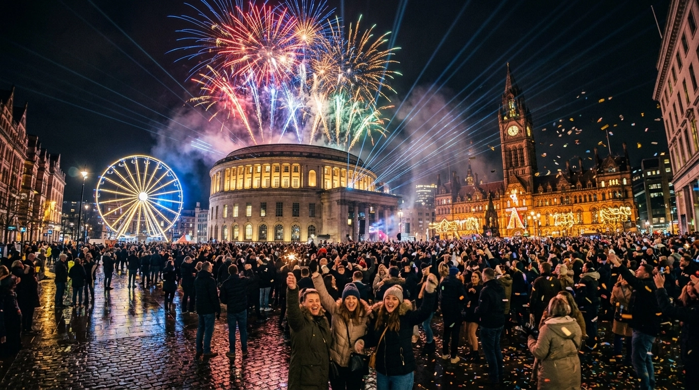 Silvester in Manchester (Vereinigtes Königreich) 2026/2027: Feiern, Feuerwerk und Programm