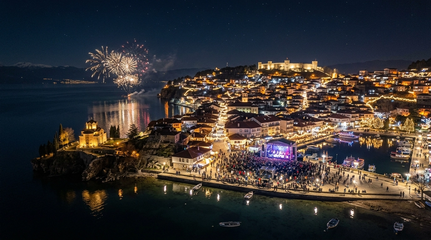 Silvester in Ohrid 2026/2027 – Feiern, Programm und Highlights am See