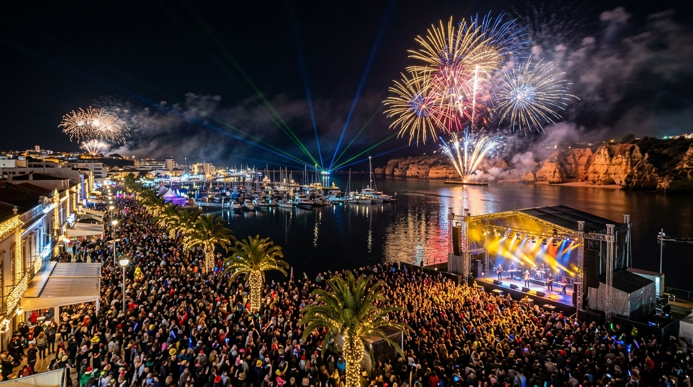 Silvester in Portimao (Portugal) 2026/2027: Feuerwerk, Feiern und Programm