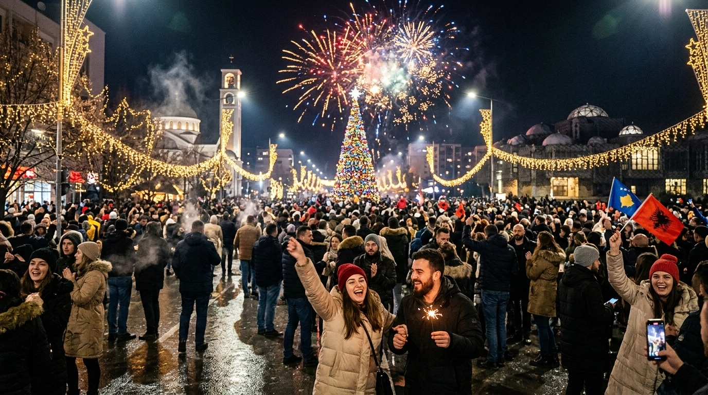 Silvester in Pristina (Kosovo) 2026/2027 : Feiern, Programm und Feuerwerk