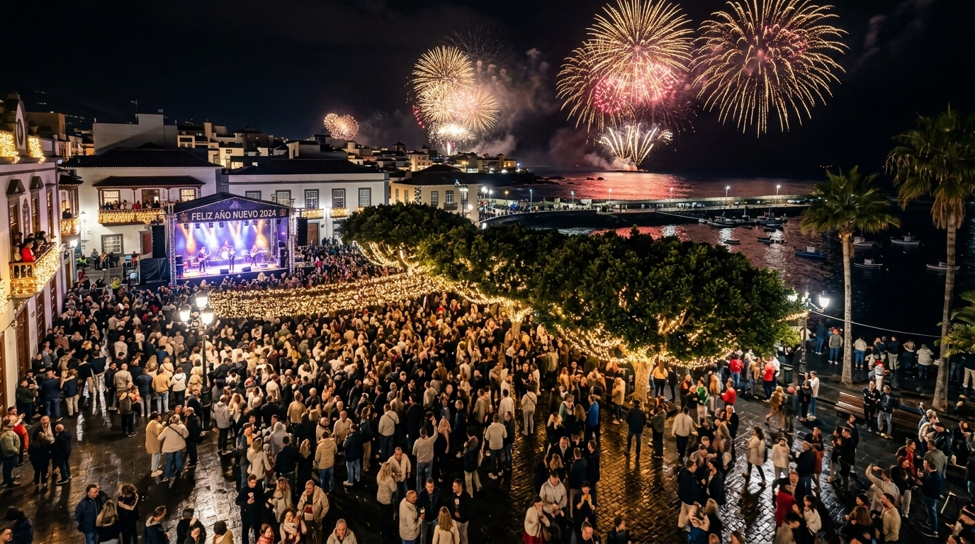 Silvester in Puerto de la Cruz (Spanien) 2026/2027: Feiern, Programm und Feuerwerk