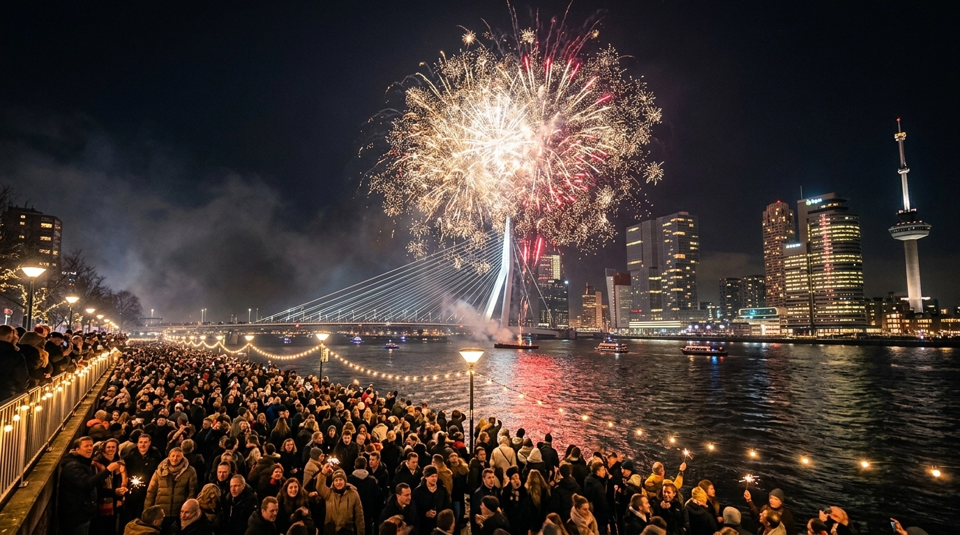 Silvester in Rotterdam (Niederlande) 2026/2027: Feuerwerk, Feiern & Programm