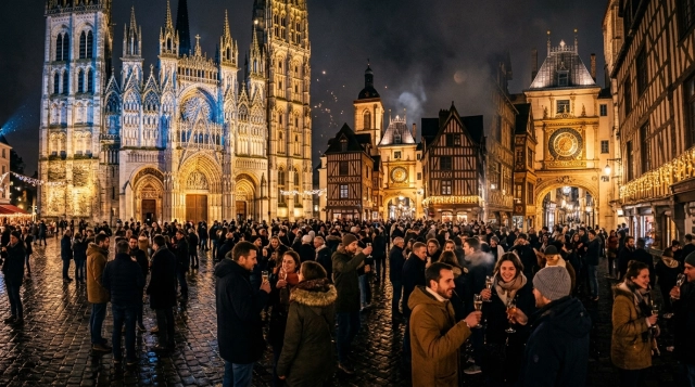 Silvester in Rouen (Frankreich) 2026/2027: Feiern und Programm
