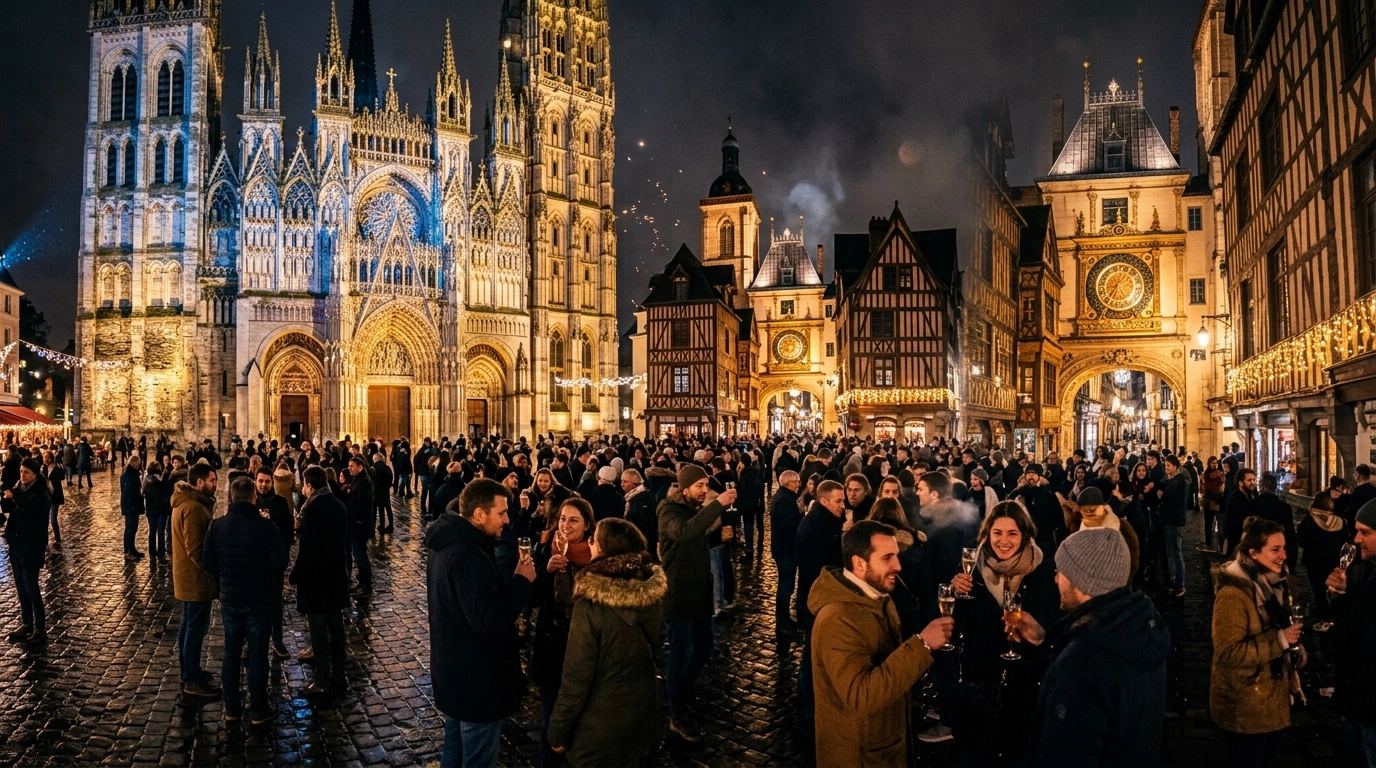 Silvester in Rouen (Frankreich) 2026/2027: Feiern und Programm