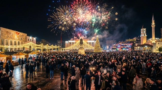 Silvester in Tirana 2026/2027 – Feiern, Feuerwerk und Programm