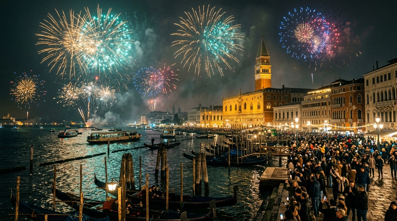 Silvester in Venedig (Italien) 2026/2027 – Feuerwerk, Feiern und Programm