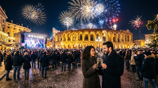 Silvester in Verona 2026/2027 – Feiern auf der Piazza Bra