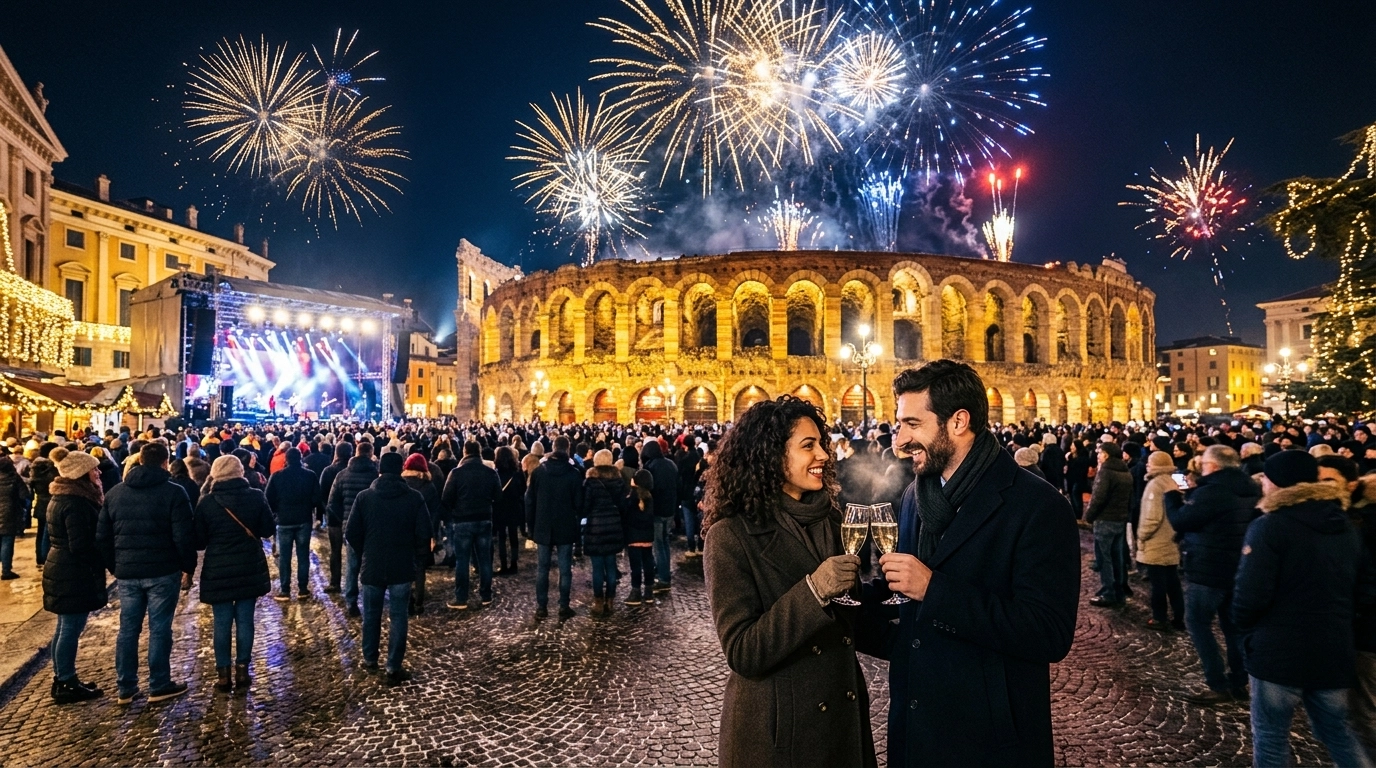 Silvester in Verona 2026/2027 – Feiern auf der Piazza Bra